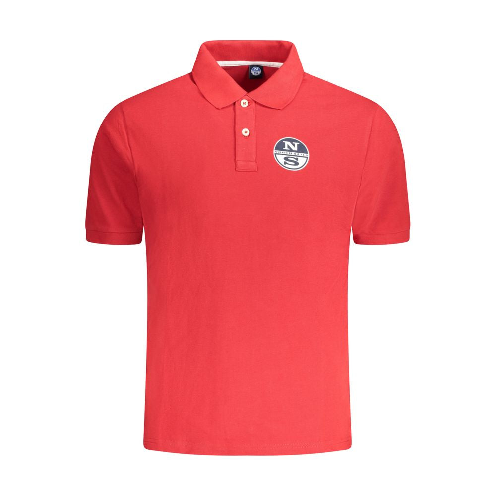 North Sails Red Cotton Men Polo | Regal Royce