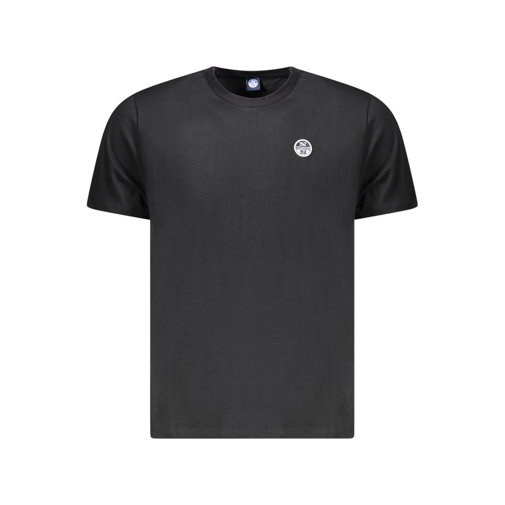 North Sails Black Cotton Men T-Shirt | Regal Royce