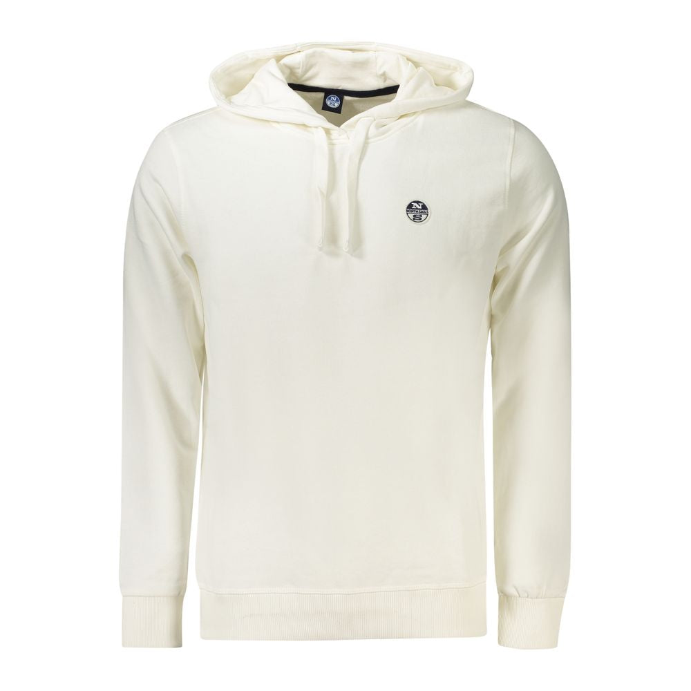 North Sails White Cotton Men's Hooded Sweatshirt | Regal Royce