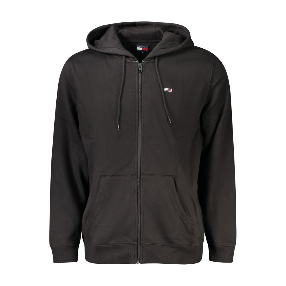 Tommy Hilfiger Black Cotton Men's Hoodie Sweatshirt | Regal Royce
