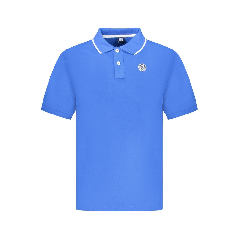 North Sails Blue Cotton Men Polo Shirt | Regal Royce