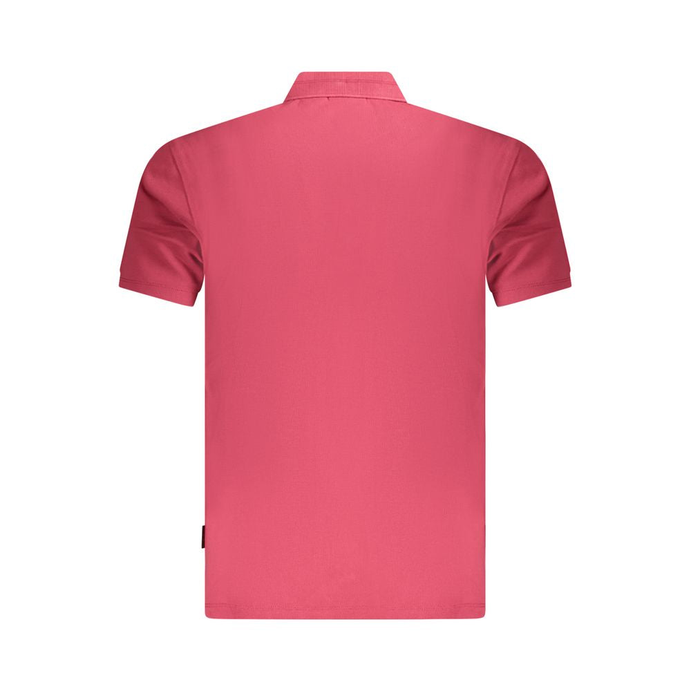 Napapijri Red Cotton Men Polo Shirt | Regal Royce
