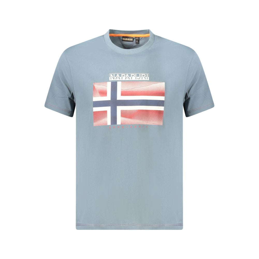 Napapijri Grigio Cotton Men T-Shirt | Regal Royce