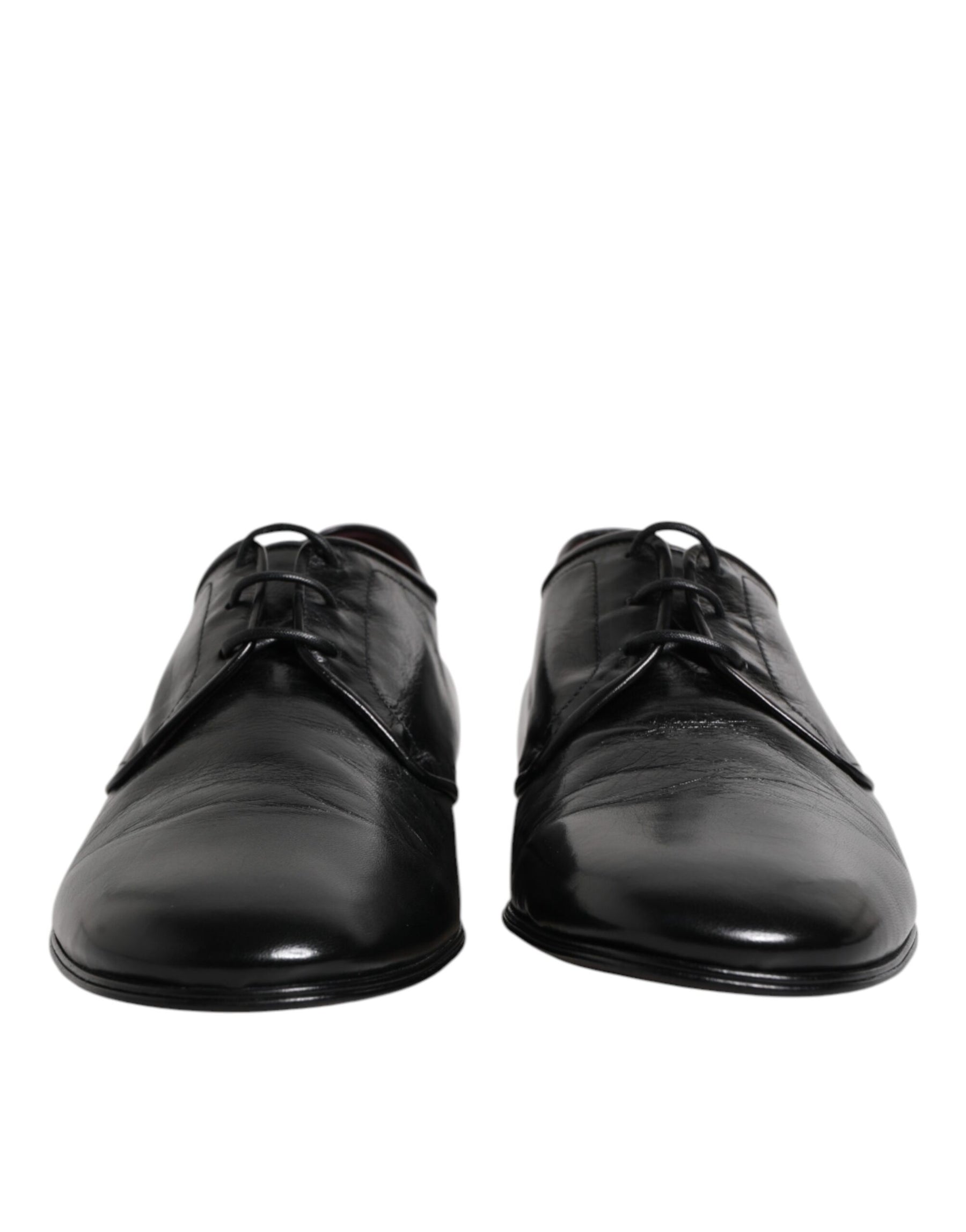 Dolce & Gabbana Black Leather Lace Up Derby Dress Formal Shoes | Regal Royce