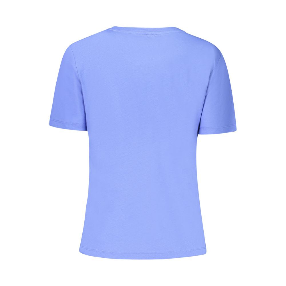 North Sails Blue Cotton Women T-Shirt | Regal Royce