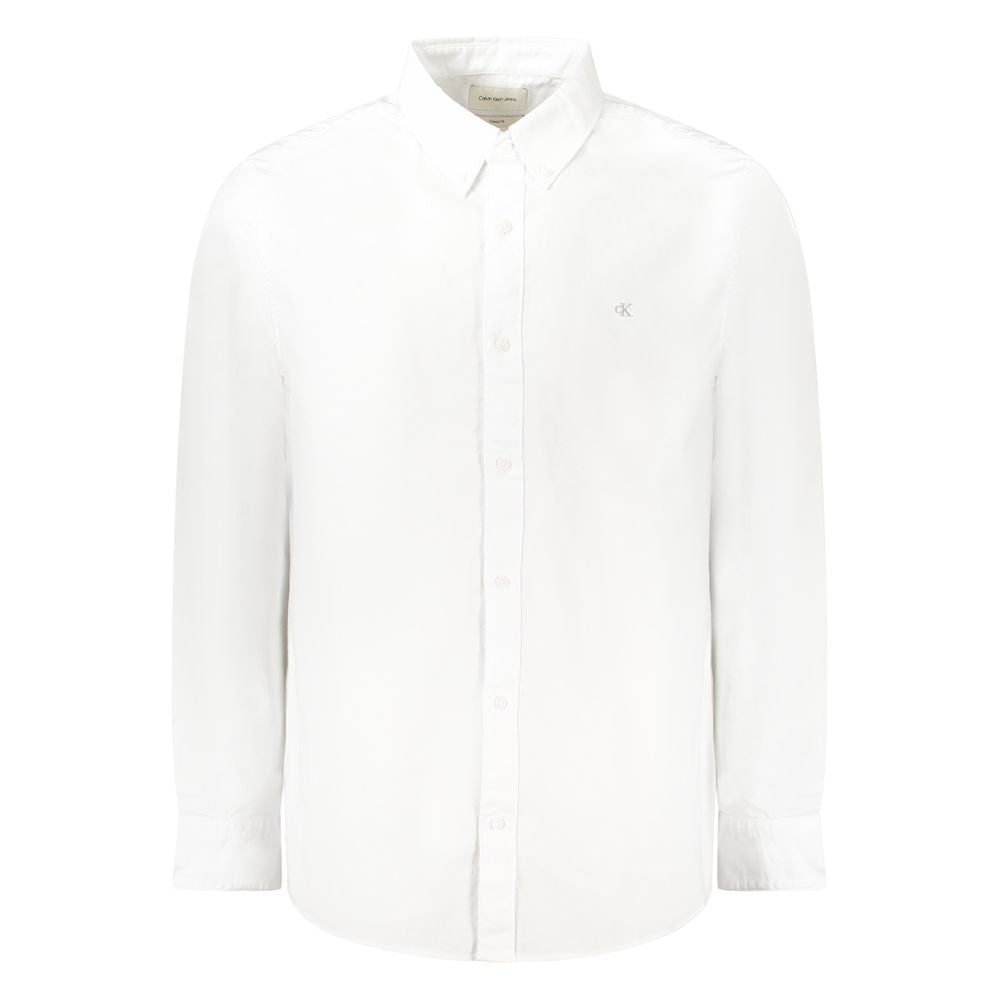 Calvin Klein White Cotton Men Shirt | Regal Royce
