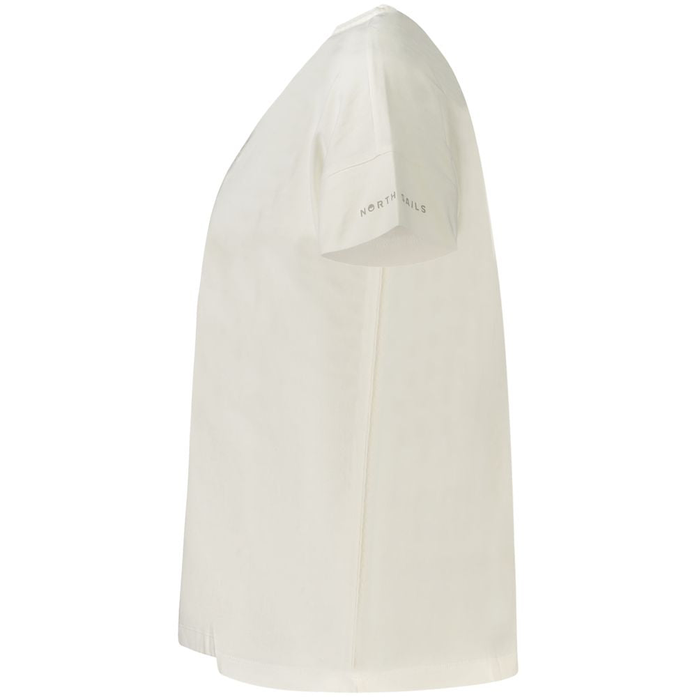 North Sails Bianco Cotton Women T-Shirt | Regal Royce