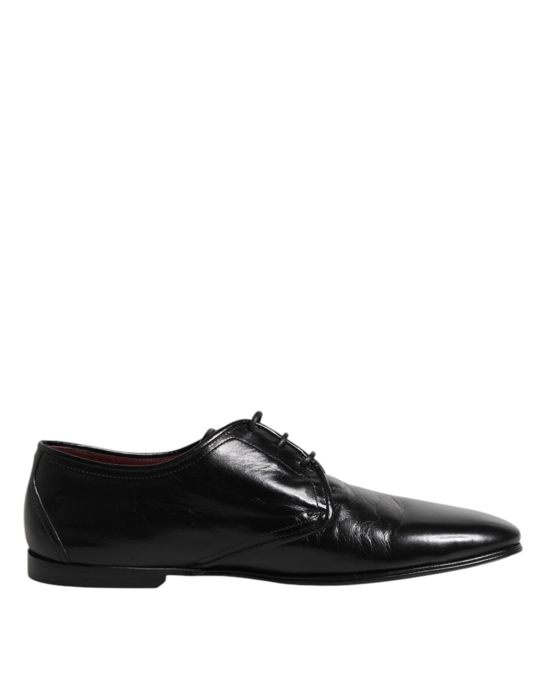 Dolce & Gabbana Black Leather Lace Up Derby Dress Formal Shoes | Regal Royce