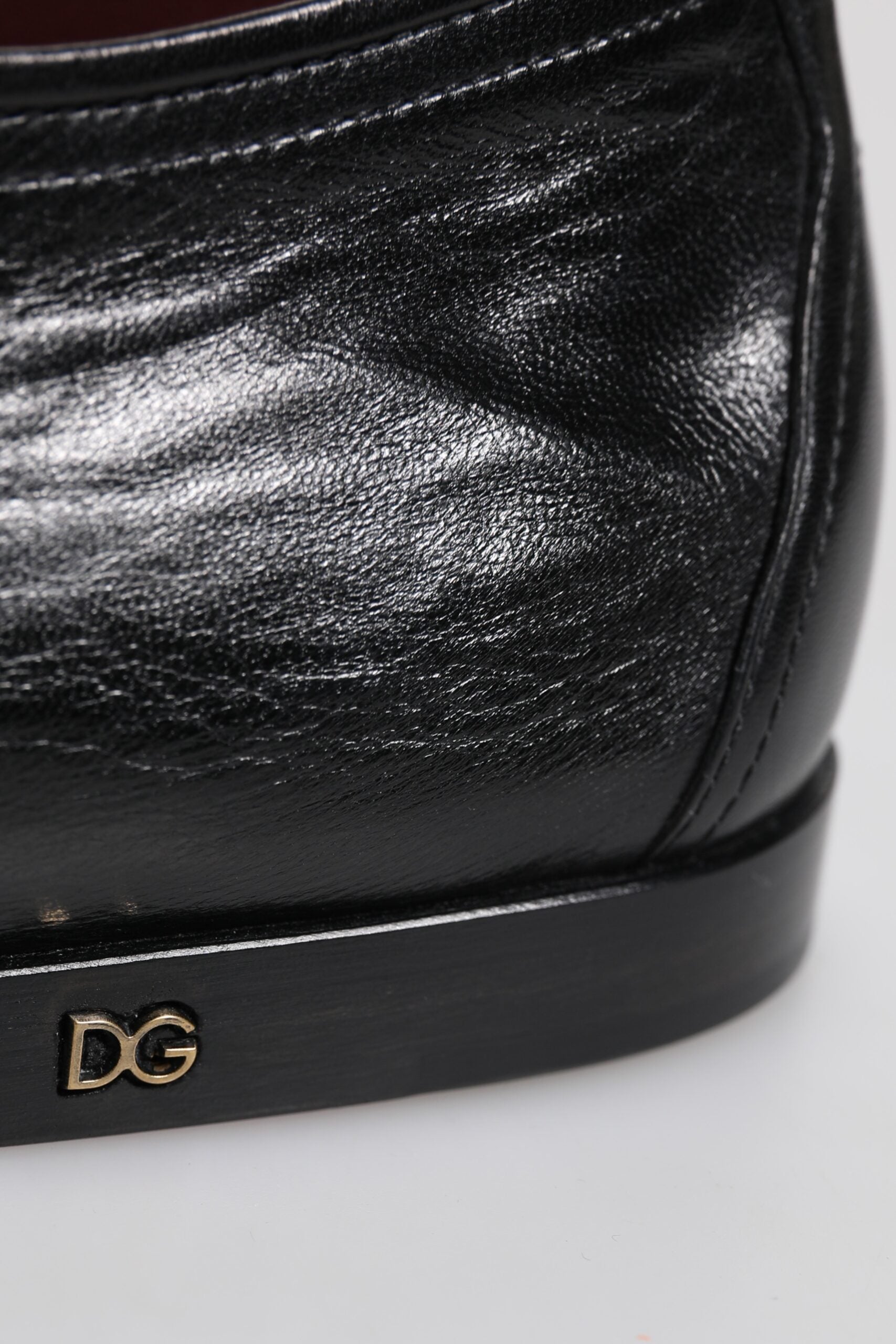 Dolce & Gabbana Black Leather Lace Up Derby Dress Formal Shoes | Regal Royce
