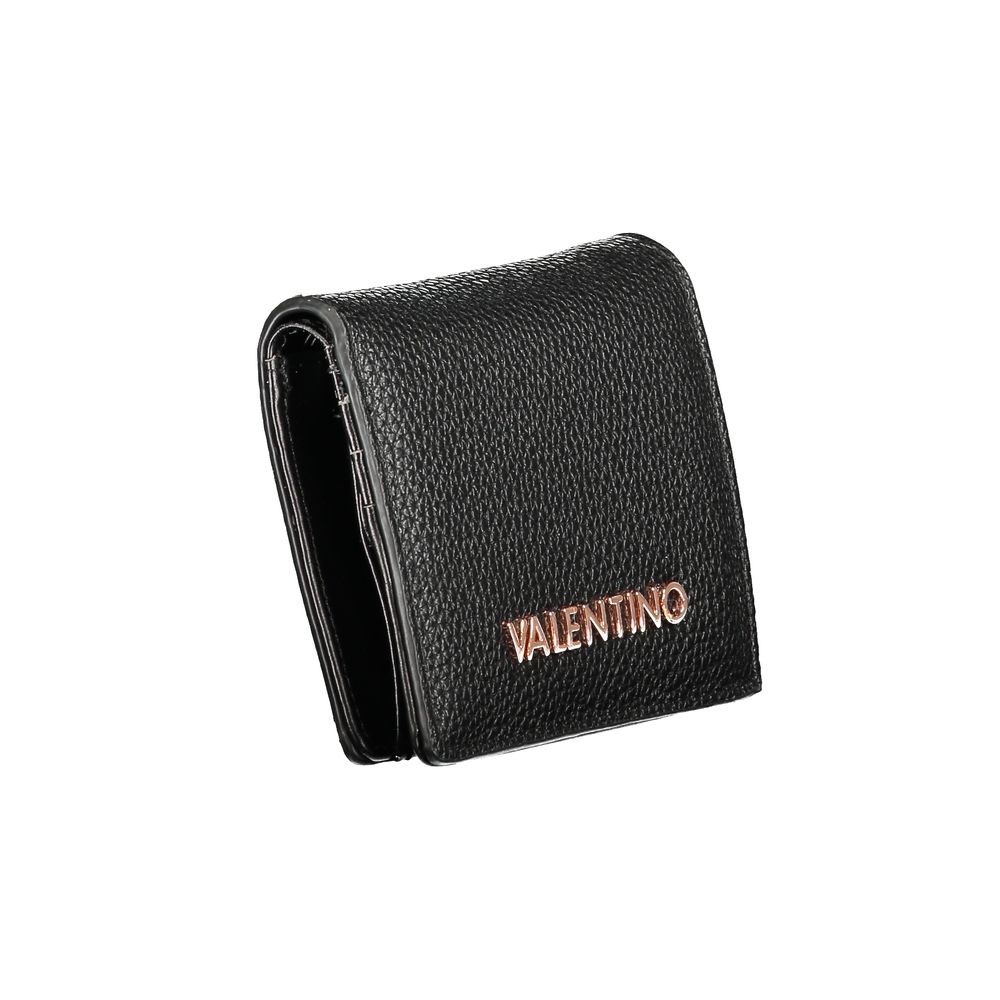 Mario Valentino Black Polyurethane Women Wallet | Regal Royce