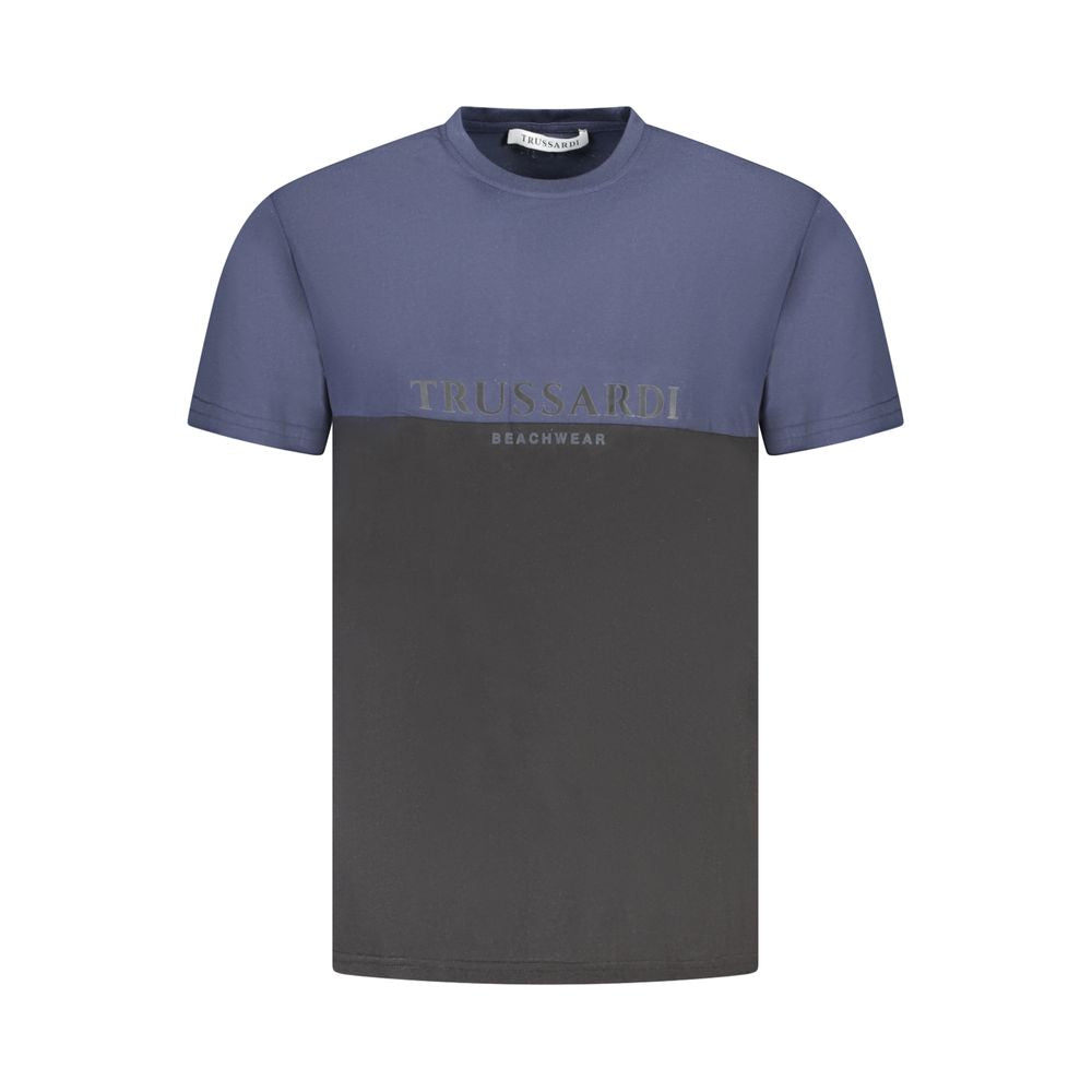 Trussardi Blue Cotton Men's T-Shirt | Regal Royce