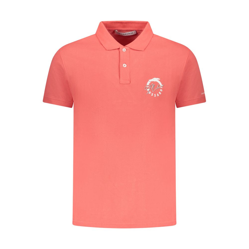 Trussardi Rosa Cotton Men Polo | Regal Royce