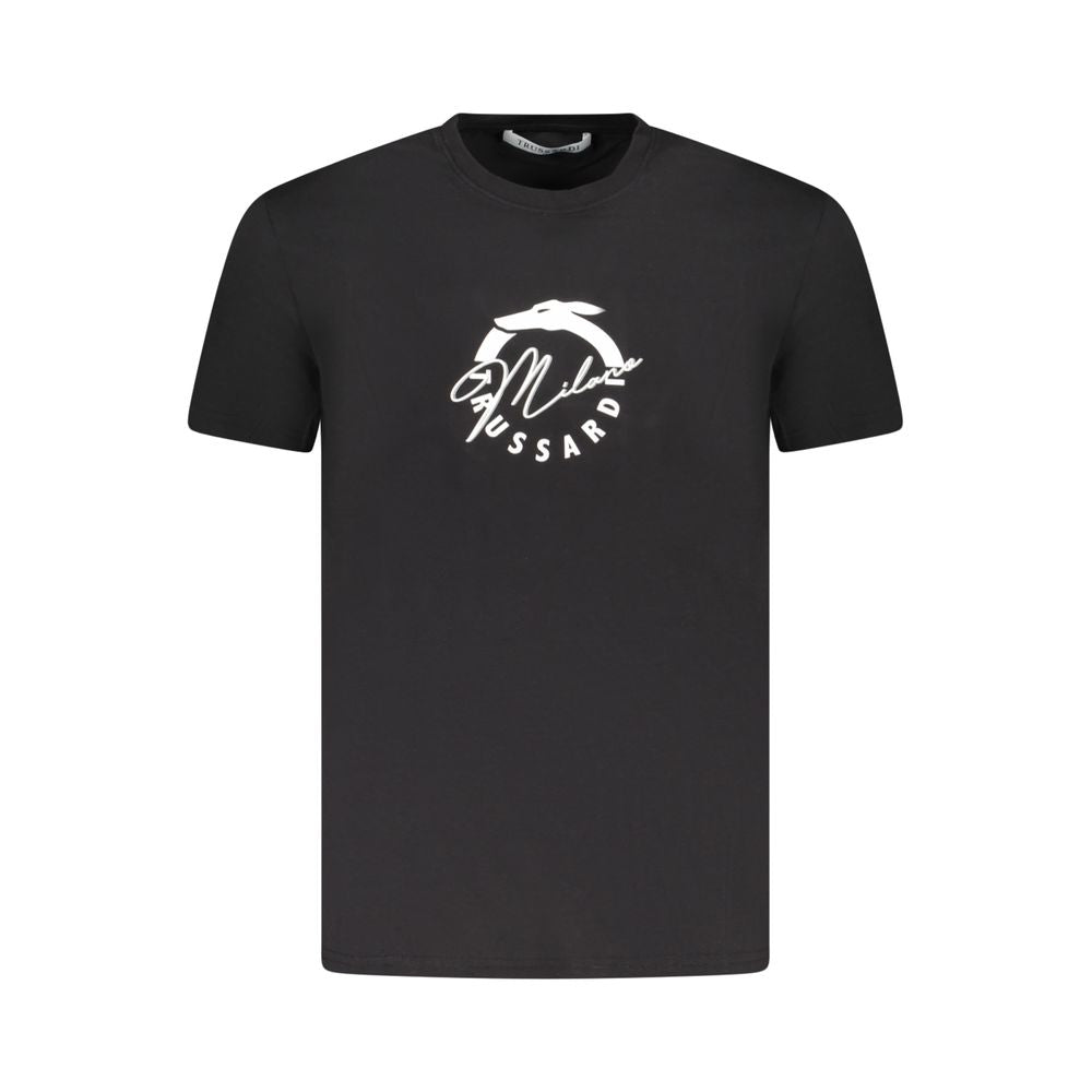 Trussardi Nero Cotton Mens T-Shirt | Regal Royce