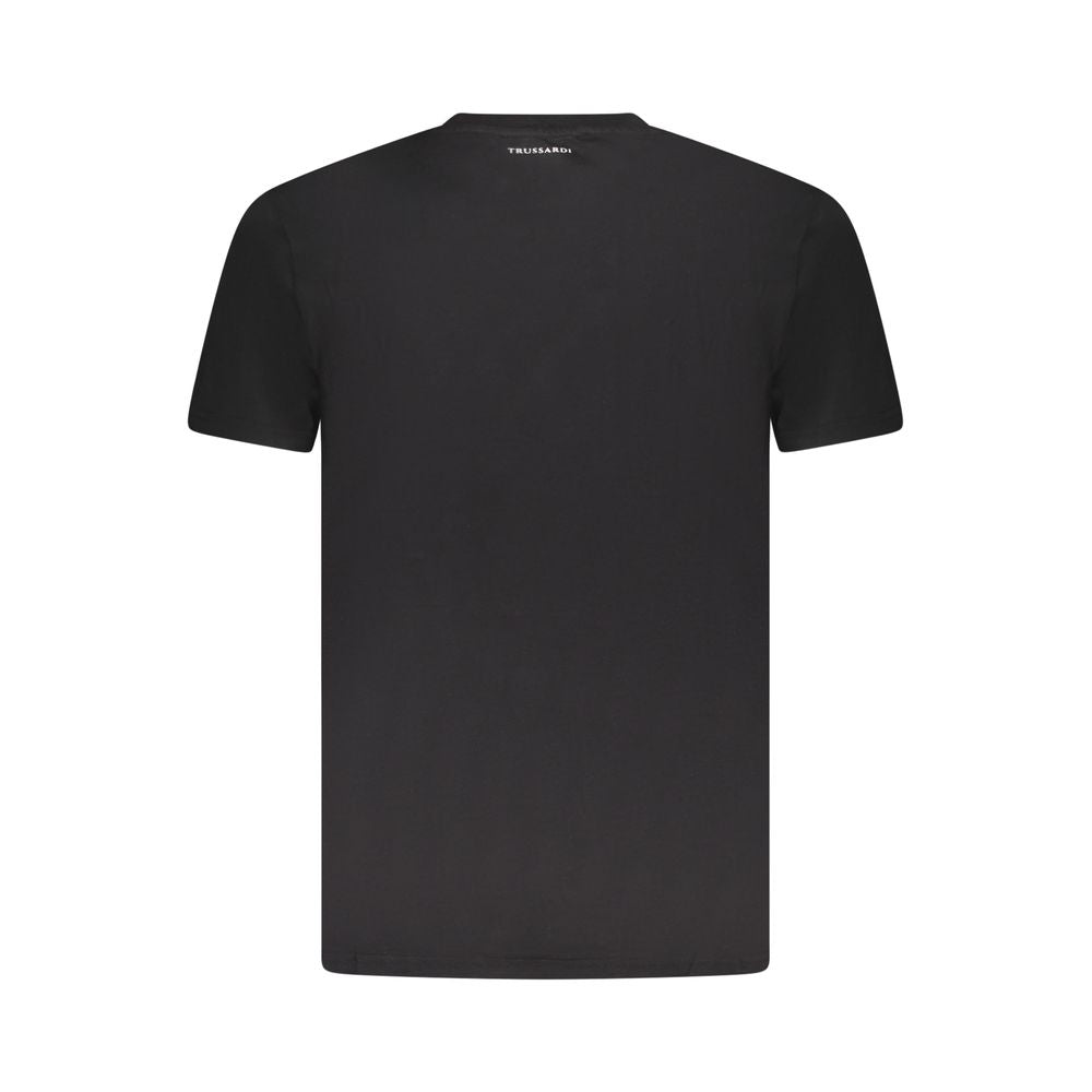 Trussardi Nero Cotton Mens T-Shirt | Regal Royce