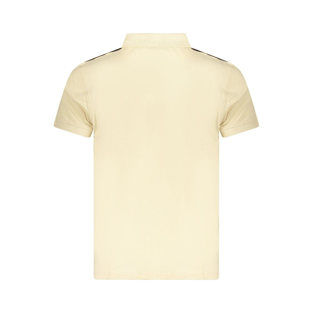 Cavalli Class Beige Cotton Men Polo Shirt | Regal Royce