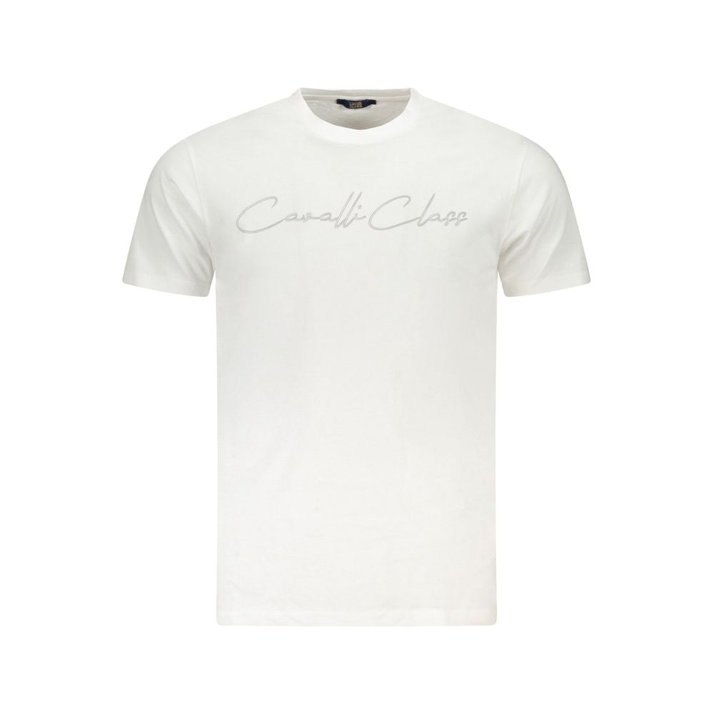 Cavalli Class White Cotton Mens TShirt | Regal Royce