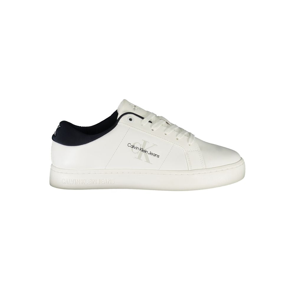 Calvin Klein Bianco Polyurethane Men Sneaker | Regal Royce