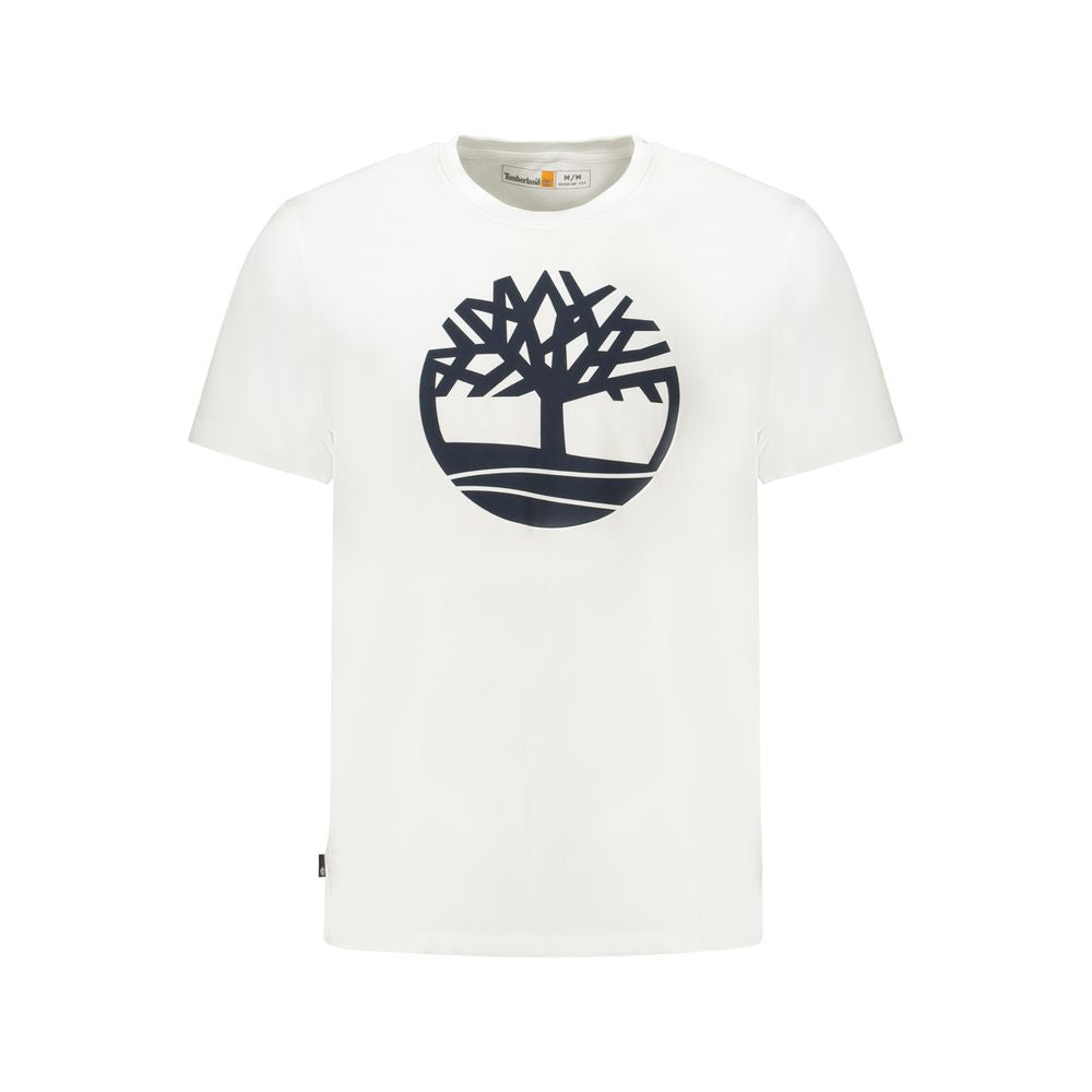 Timberland Bianco Cotton Men T-Shirt | Regal Royce