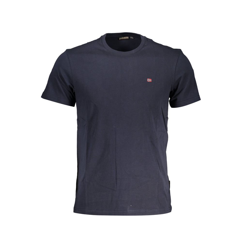 Napapijri Blue Cotton Men T-Shirt | Regal Royce