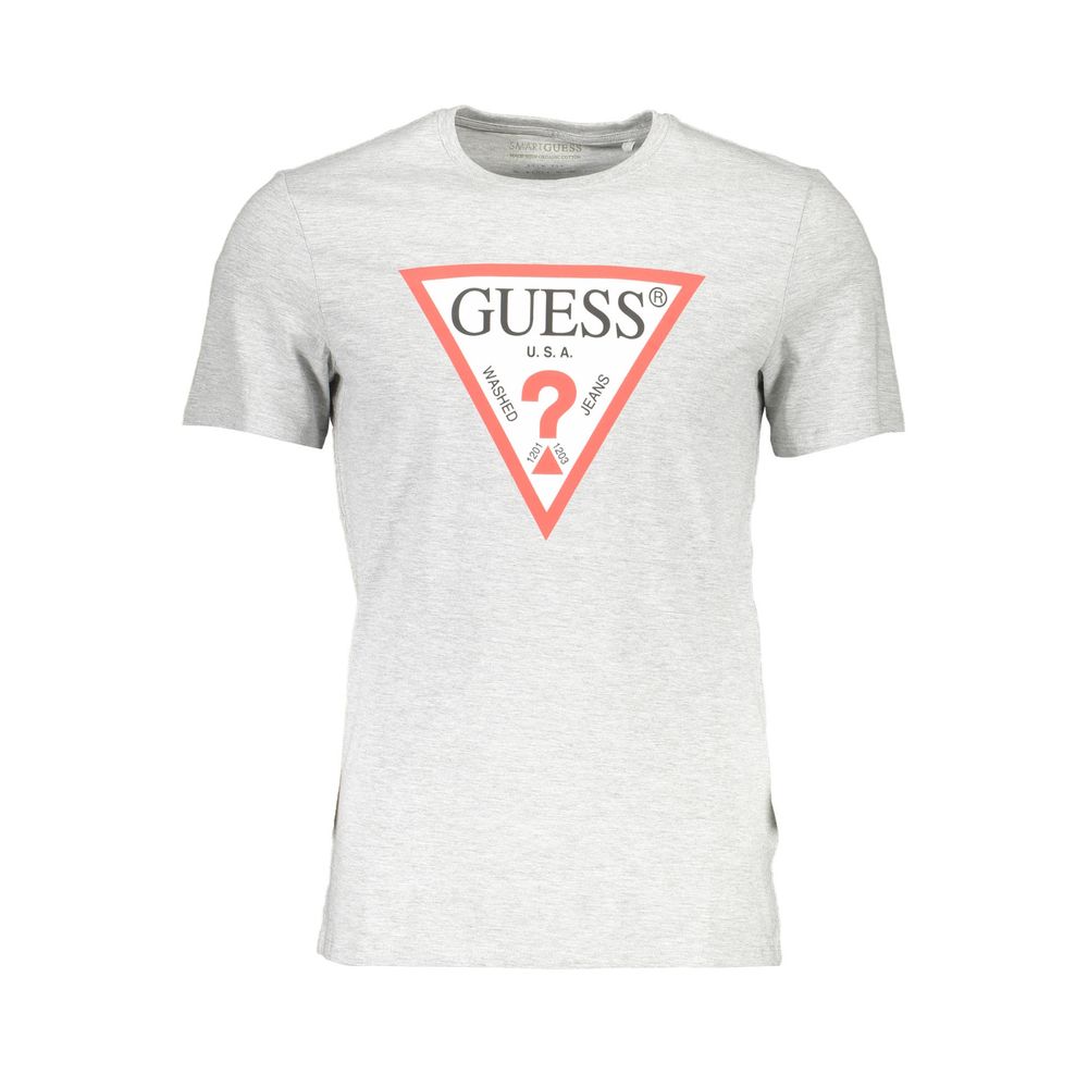 Guess Jeans Grigio Cotton Men T-Shirt | Regal Royce