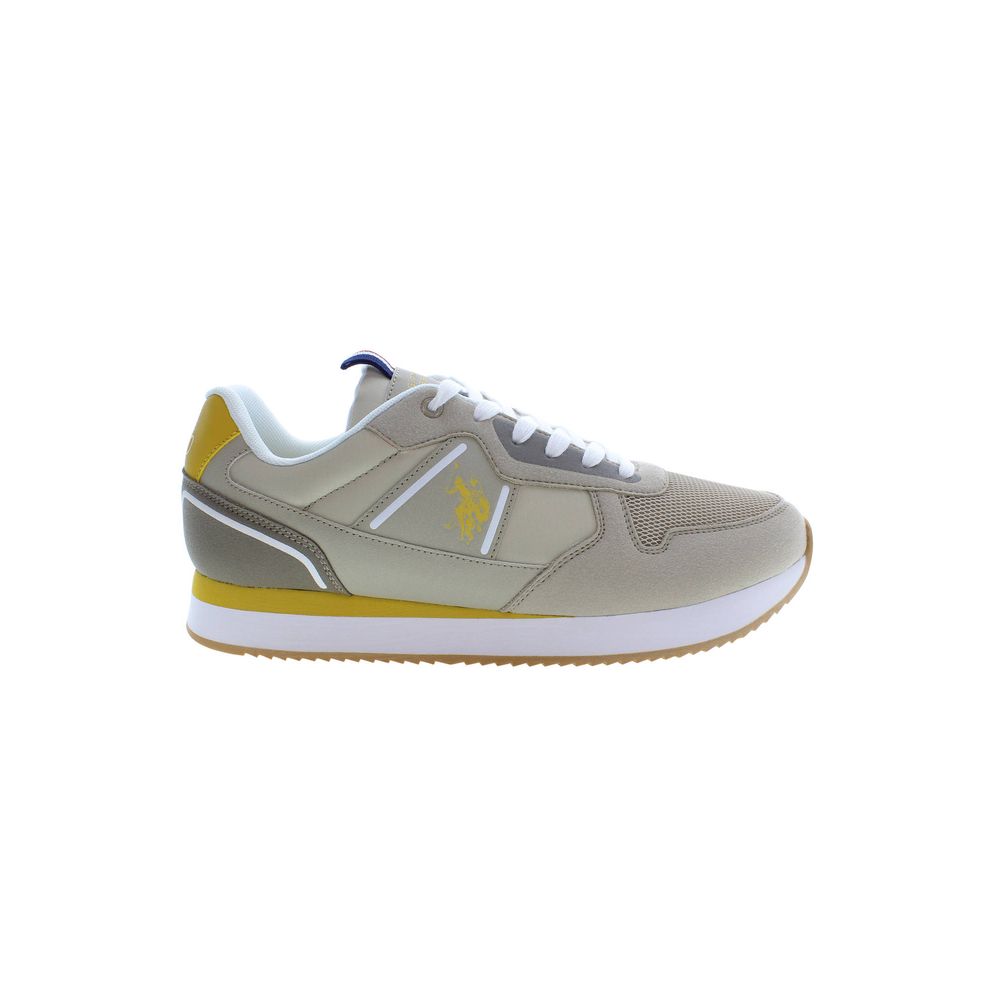 U.S. POLO ASSN. Beige Polyurethane Men Sneaker | Regal Royce