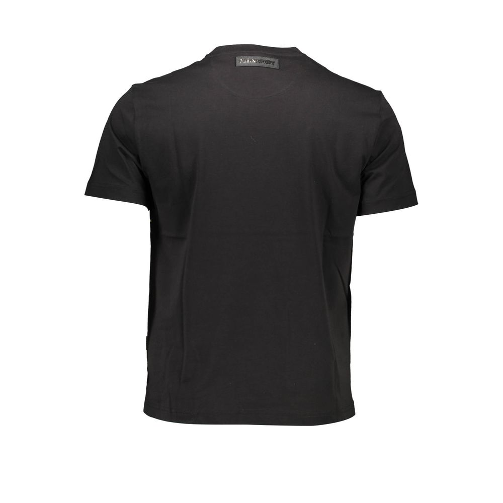 Plein Sport Black Cotton Men's T-Shirt | Regal Royce