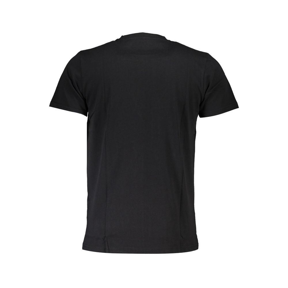 Cavalli Class Black Cotton Men T-Shirt | Regal Royce