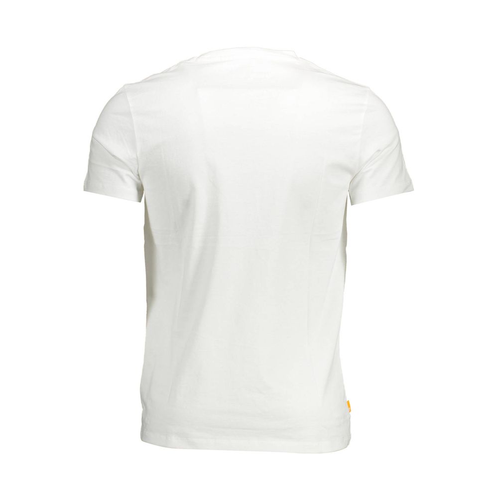 Timberland White Organic Cotton Men T-Shirt | Regal Royce
