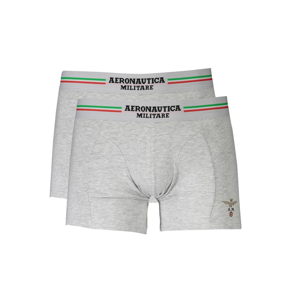 Aeronautica Militare Grigio Cotton Men's Boxer | Regal Royce