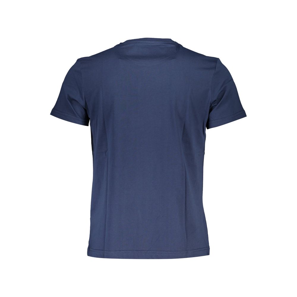 La Martina Blue Cotton Men T-Shirt | Regal Royce