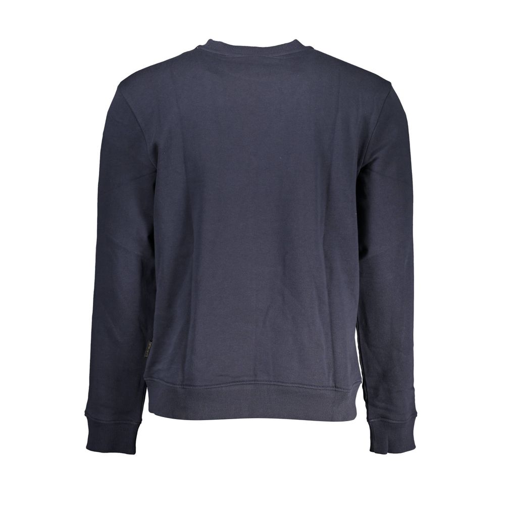 Napapijri Blu Cotton Men Sweatshirt | Regal Royce