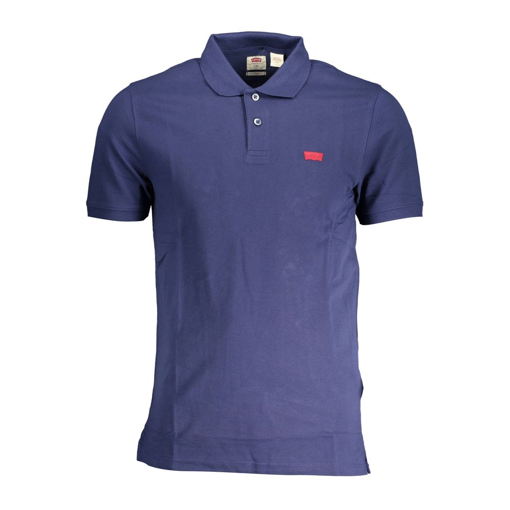 Levi's Blue Cotton Men Polo | Regal Royce