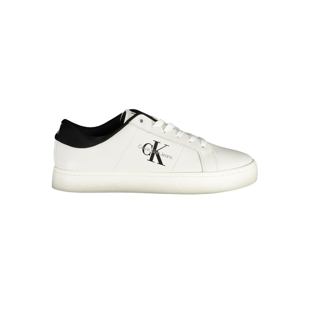 Calvin Klein Bianco Polyurethane Men Sneaker | Regal Royce