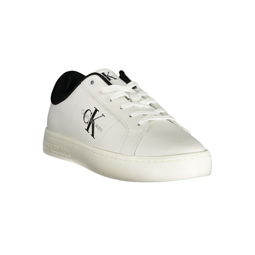 Calvin Klein Bianco Polyurethane Men Sneaker | Regal Royce