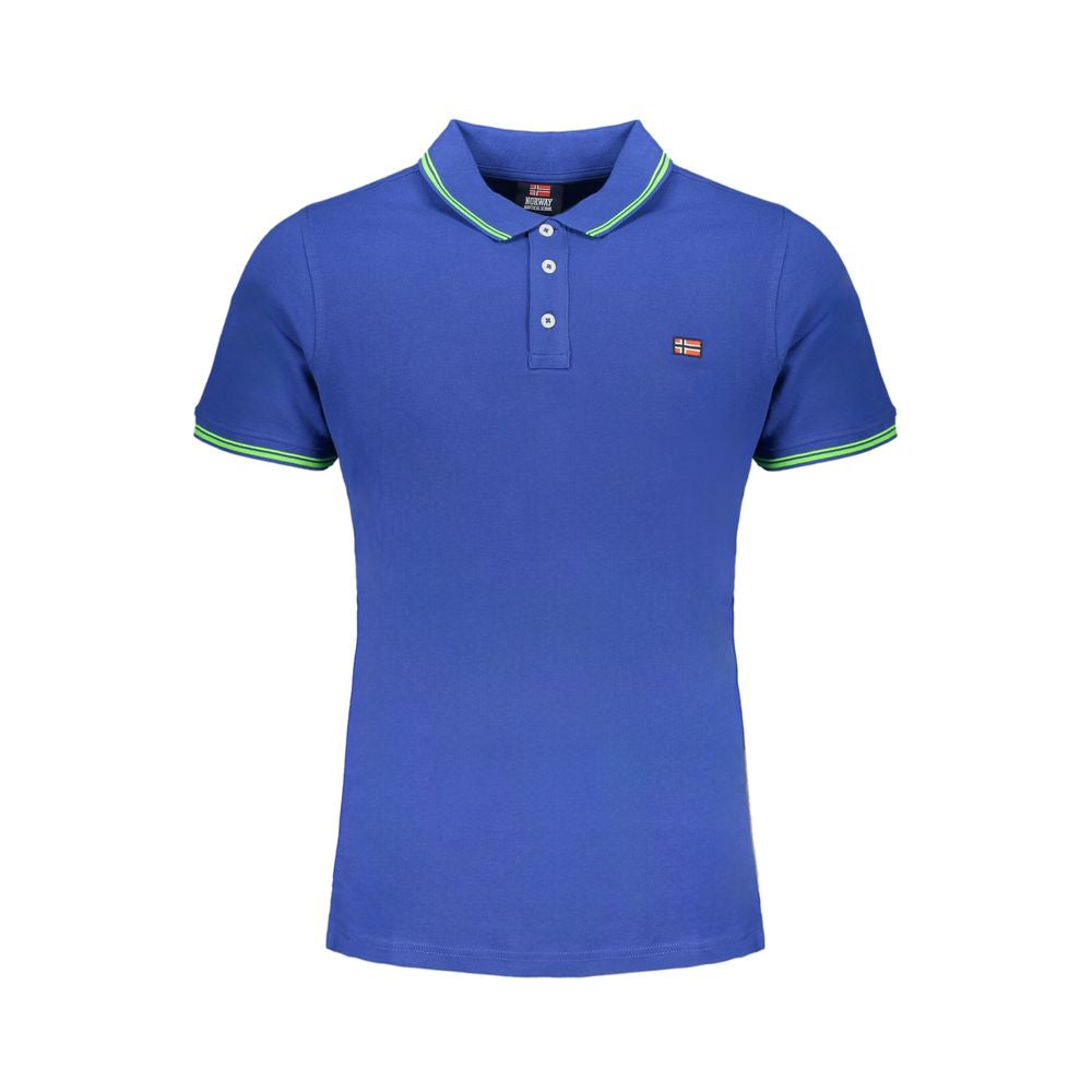 Norway 1963 Blu Cotton Men Polo | Regal Royce