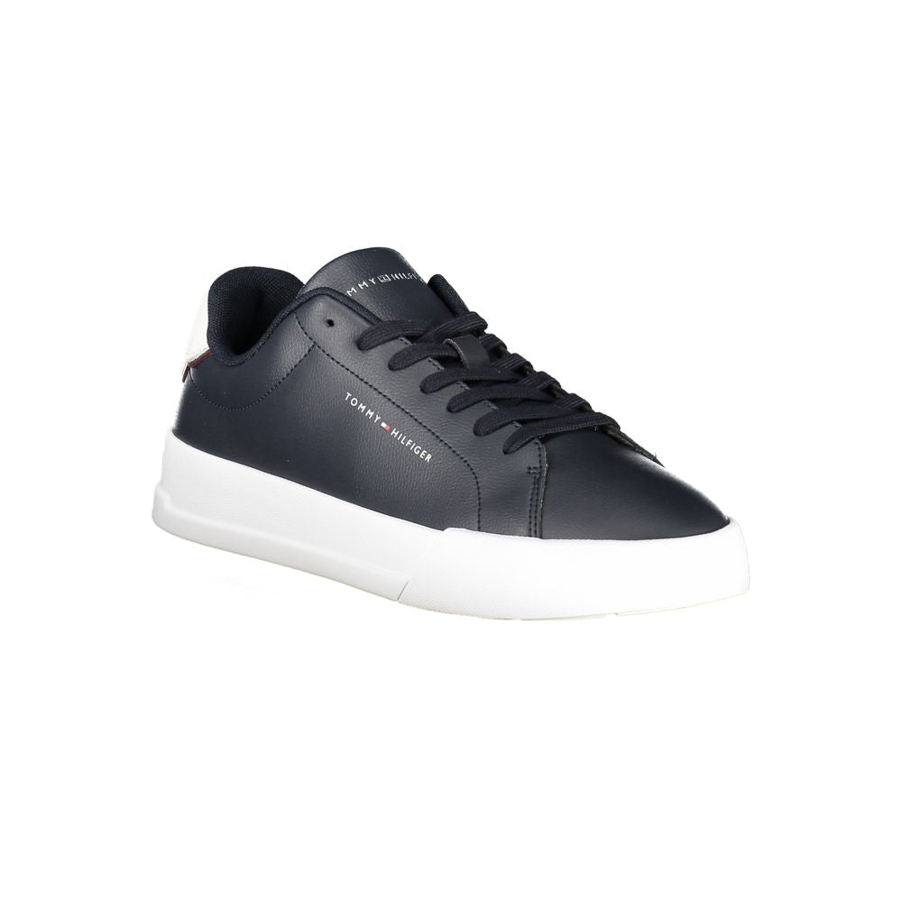 Tommy Hilfiger Blue Leather Men Sneaker | Regal Royce
