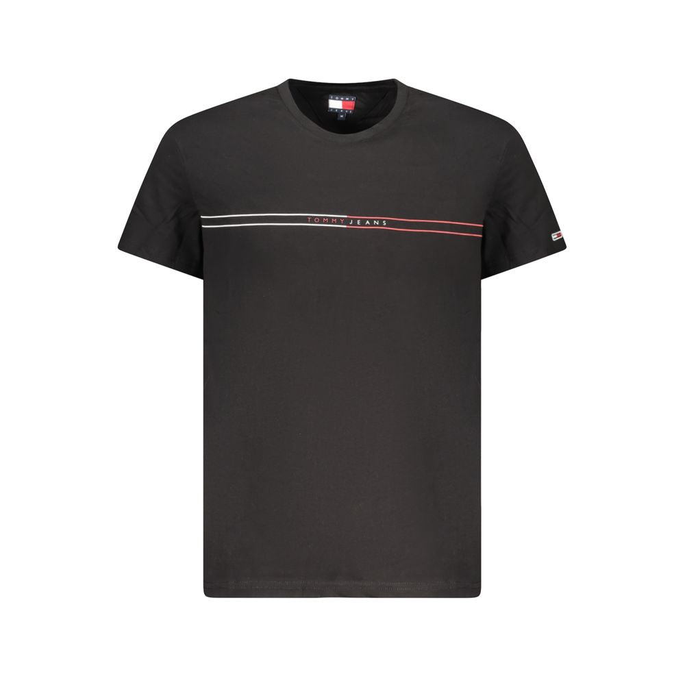 Tommy Hilfiger Black Cotton Men's T-Shirt | Regal Royce