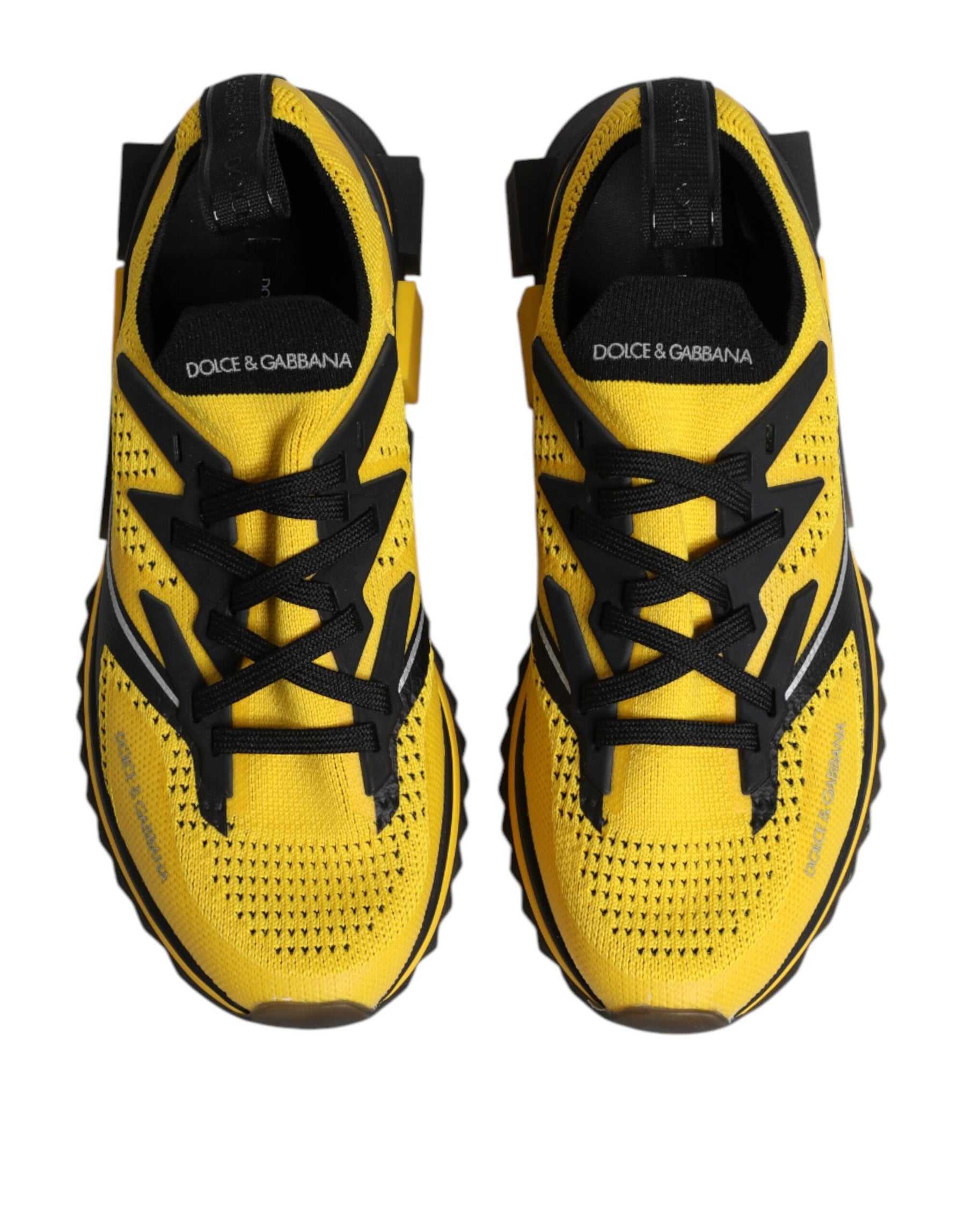 Dolce & Gabbana Yellow SORRENTO Sport Stretch Sneakers Shoes | Regal Royce
