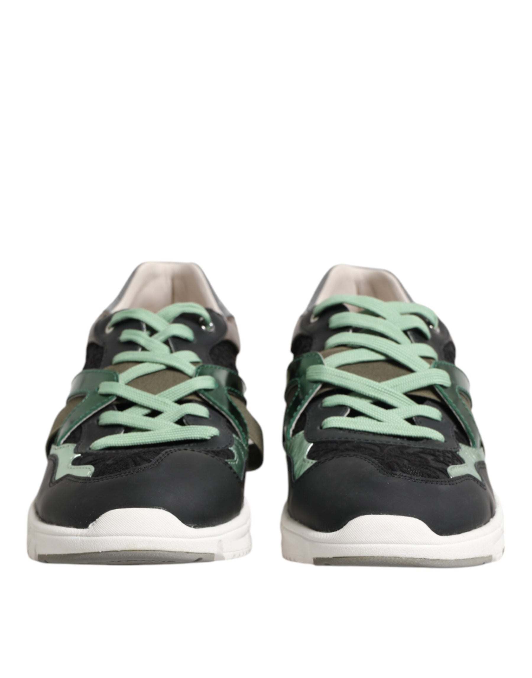 Dolce & Gabbana Multicolor Lace Up Low Top Sneakers Shoes | Regal Royce