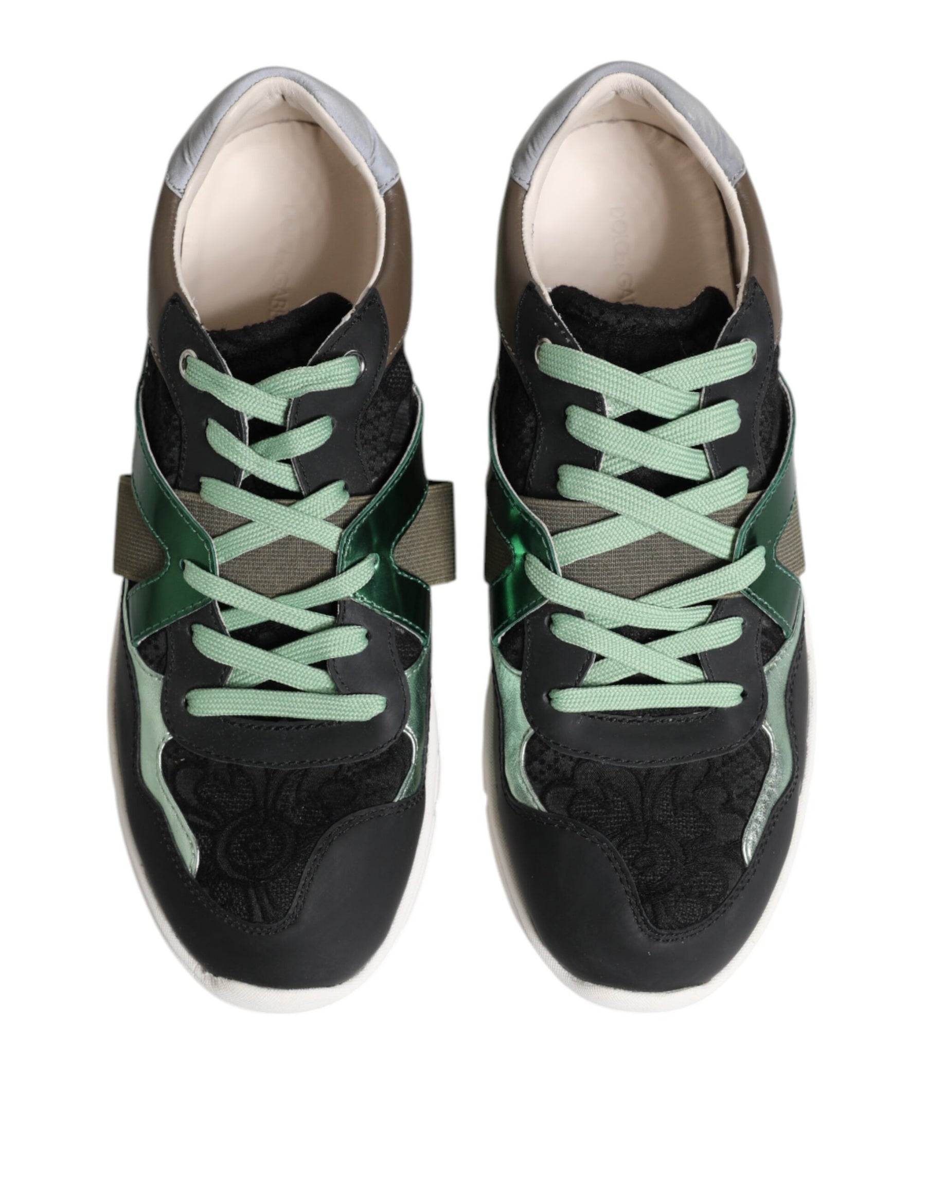 Dolce & Gabbana Multicolor Lace Up Low Top Sneakers Shoes | Regal Royce