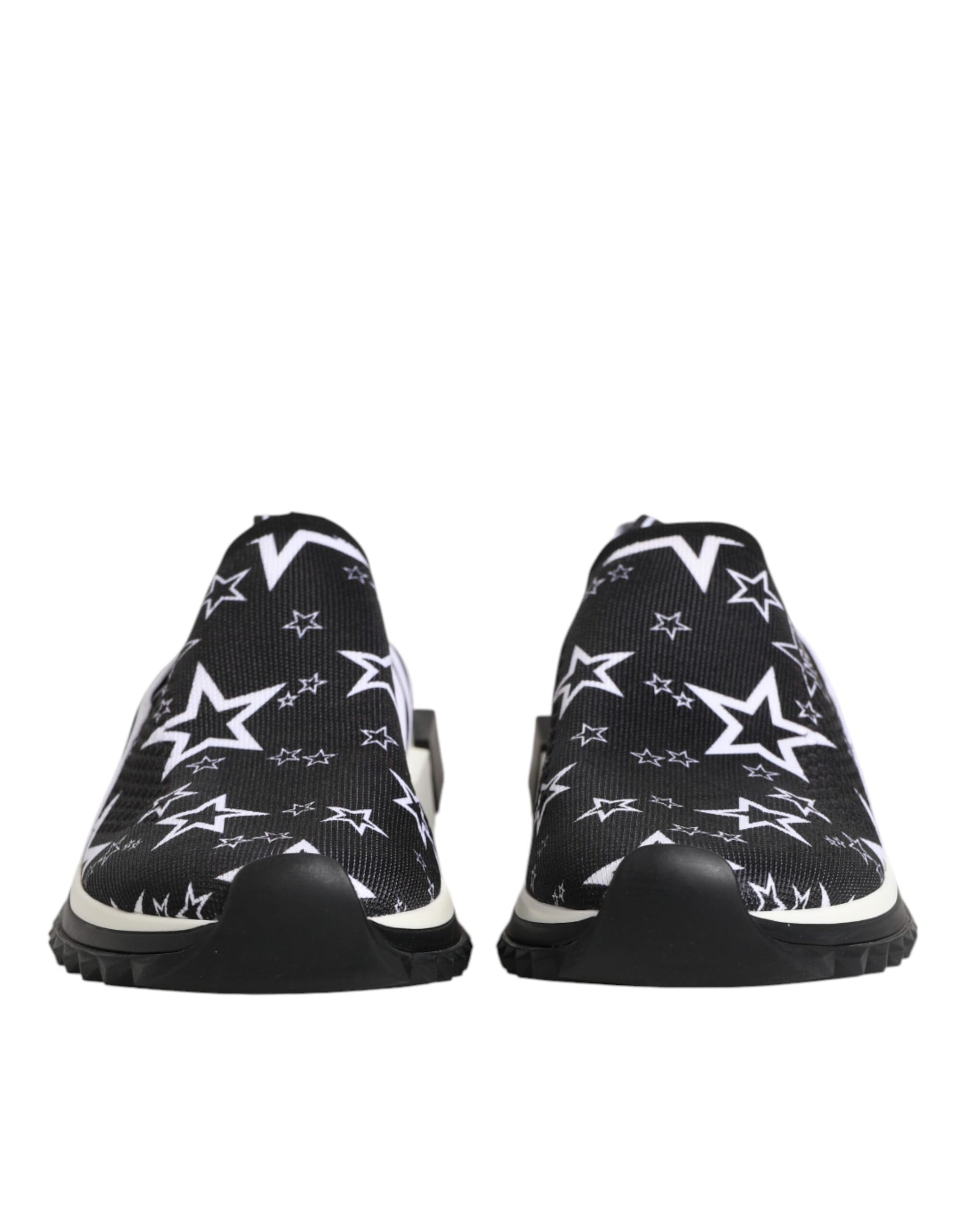 Dolce & Gabbana Black White Sorrento Low Top Sneakers Shoes | Regal Royce