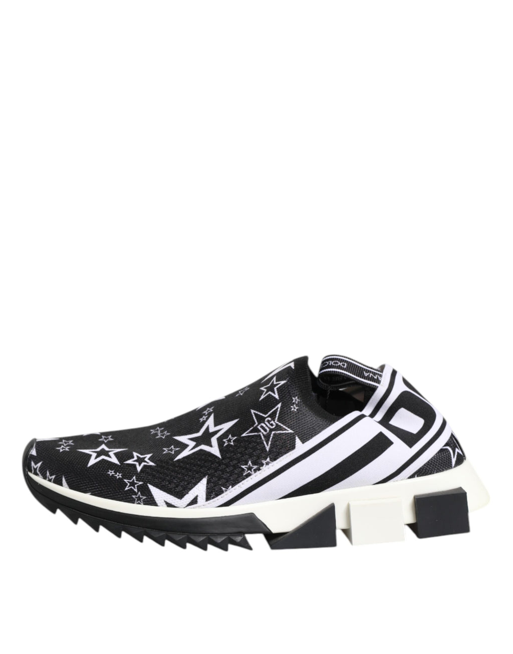 Dolce & Gabbana Black White Sorrento Low Top Sneakers Shoes
