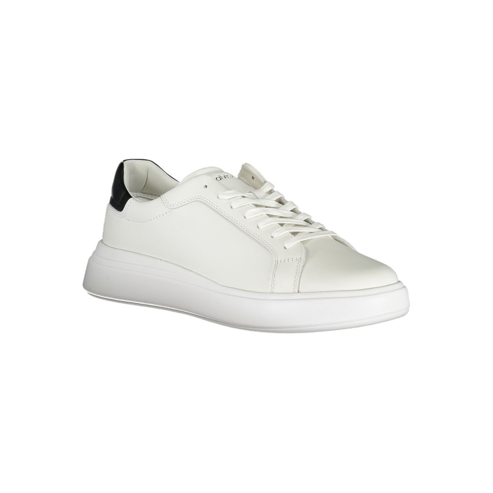 Calvin Klein Sleek White Sneakers with Contrast Accents | Regal Royce