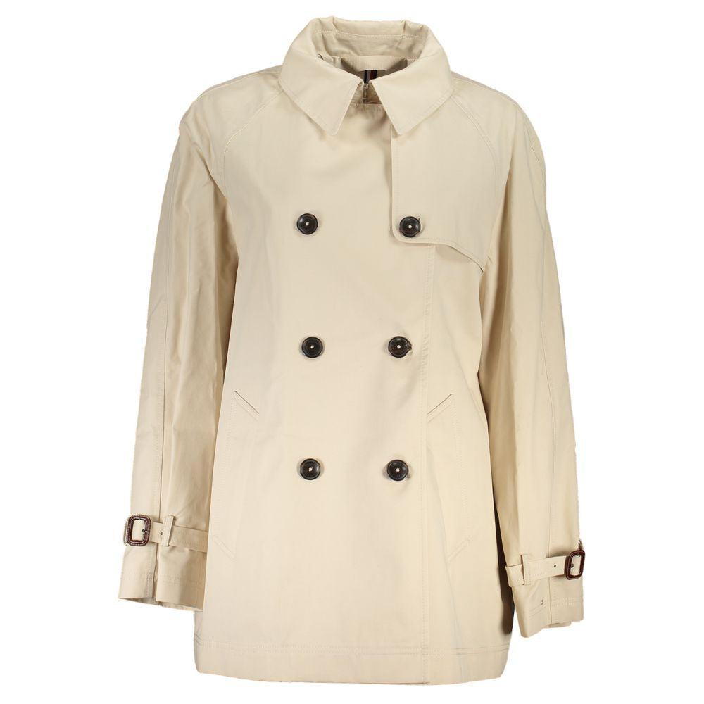 Tommy Hilfiger Beige Cotton Womens Trench Coat | Regal Royce