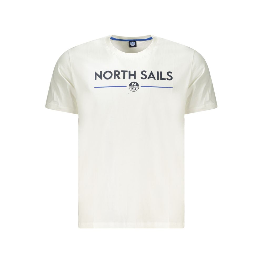 North Sails Bianco Cotton Men T-Shirt | Regal Royce