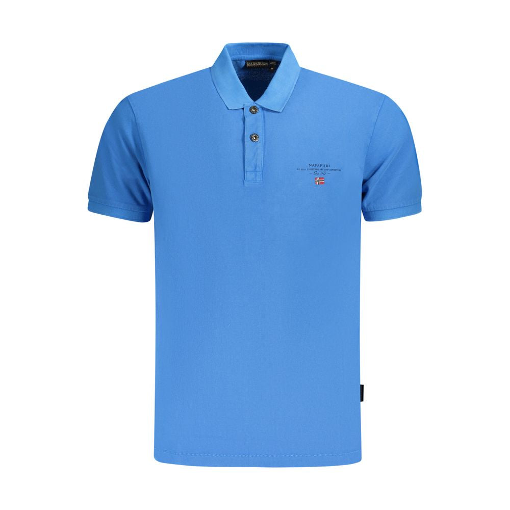 Napapijri Blu Cotton Mens Polo | Regal Royce