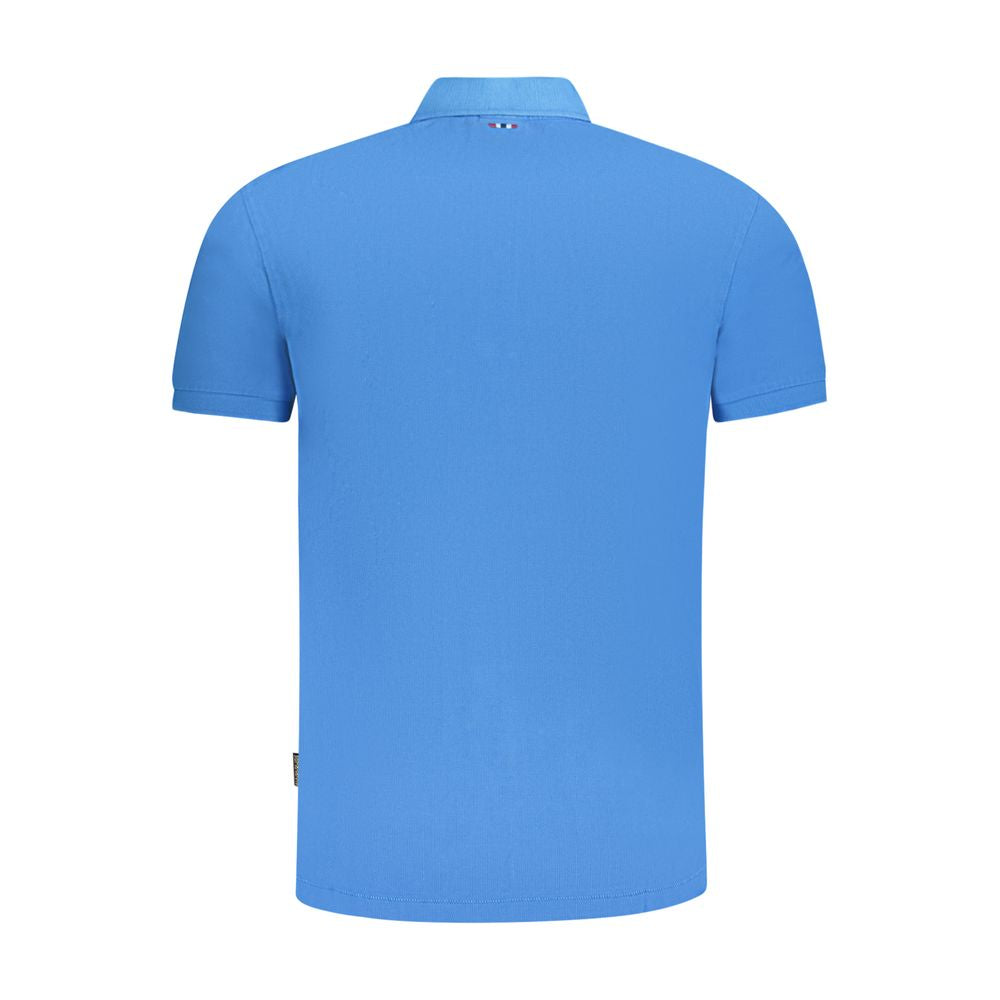 Napapijri Blu Cotton Mens Polo | Regal Royce