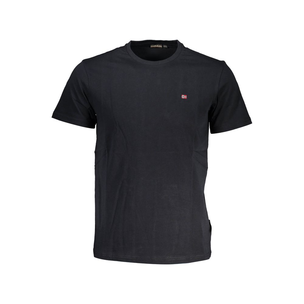 Napapijri Black Cotton Men's T-Shirt | Regal Royce