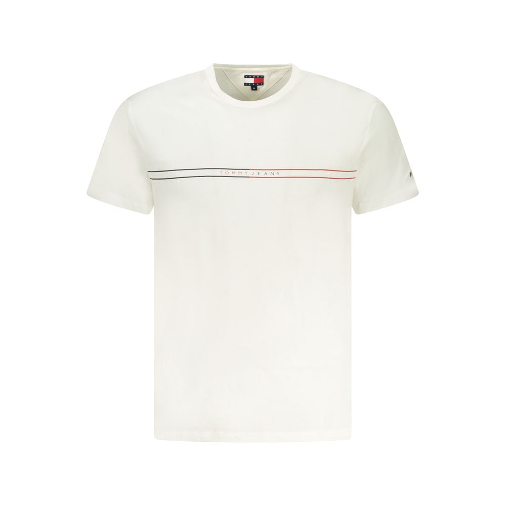 Tommy Hilfiger White Cotton Mens T-Shirt | Regal Royce
