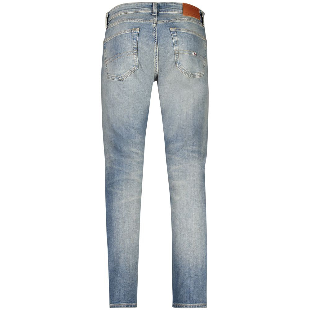 Tommy Hilfiger Blu Cotton Men's Slim Tapered Jean | Regal Royce